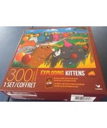 Exploding Kittens Time to Pawty 300 Piece Jigsaw Puzzle Complete  - $7.00