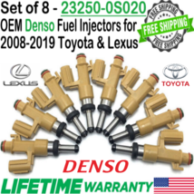 Genuine DENSO x8 Fuel Injectors for 2008-2019 Toyota Tundra 5.7L V8 #23250-0S020 - £133.19 GBP