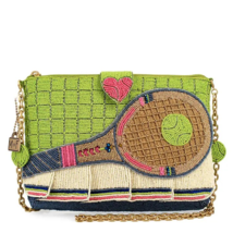 Mary Frances Match Point Beaded Tennis Crossbody Handbag-tennis - $192.93