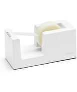 Poppin The Indispensable Tape Dispenser White Weighted Core Holds 3/4 in... - $18.71