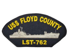 USS Floyd County LST-762 Ship Patch - Great Color - Veteran Owned Business - £10.45 GBP