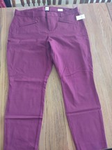 Gap Curvy Signature Skinny Ankle Size 18 Maroon-Brand New-SHIPS N 24 HOURS - $69.18