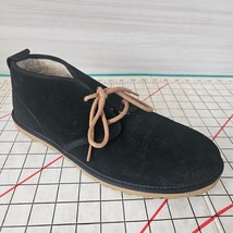 UGG Maksim 1126879 Black Suede Wool Chukka Boots Lace Up Flat Mens 12 - £31.64 GBP