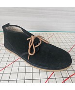 UGG Maksim 1126879 Black Suede Wool Chukka Boots Lace Up Flat Mens 12 - £31.18 GBP