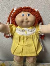 Vintage Cabbage Patch Kid Girl Red Hair Blue Eyes HTF Head Mold #15 1987 - $295.00