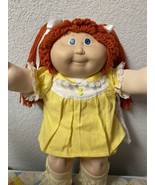 Vintage Cabbage Patch Kid Girl Red Hair Blue Eyes HTF Head Mold #15 1987 - $295.00