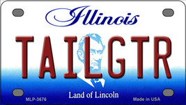 Tailgtr Illinois Novelty Mini Metal License Plate Tag - £11.76 GBP