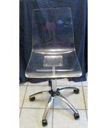 Steve Silver Arthur Clear Acrylic Home Office Adjustable Swivel Chair AU... - £155.70 GBP