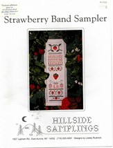 1997 Hillside Samplings Strawberry Band Sampler Embroidery Cross Stitch ... - $9.89