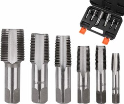 Horusdy 6-Piece Npt Pipe Tap Set, Includes Sizes 1/8&quot;, 1/4&quot;, 3/8&quot;,, &quot; And 1.&quot; - £34.36 GBP