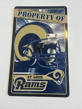 Wincraft St Louis Rams Property Of Sign 7.25&quot; x 12&quot; Greatest Show on Turf - $6.00