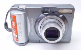 Canon PowerShot A40 PC1019 Silver 2.0 MP 1.5&quot; Display Compact Digital Ca... - $39.75