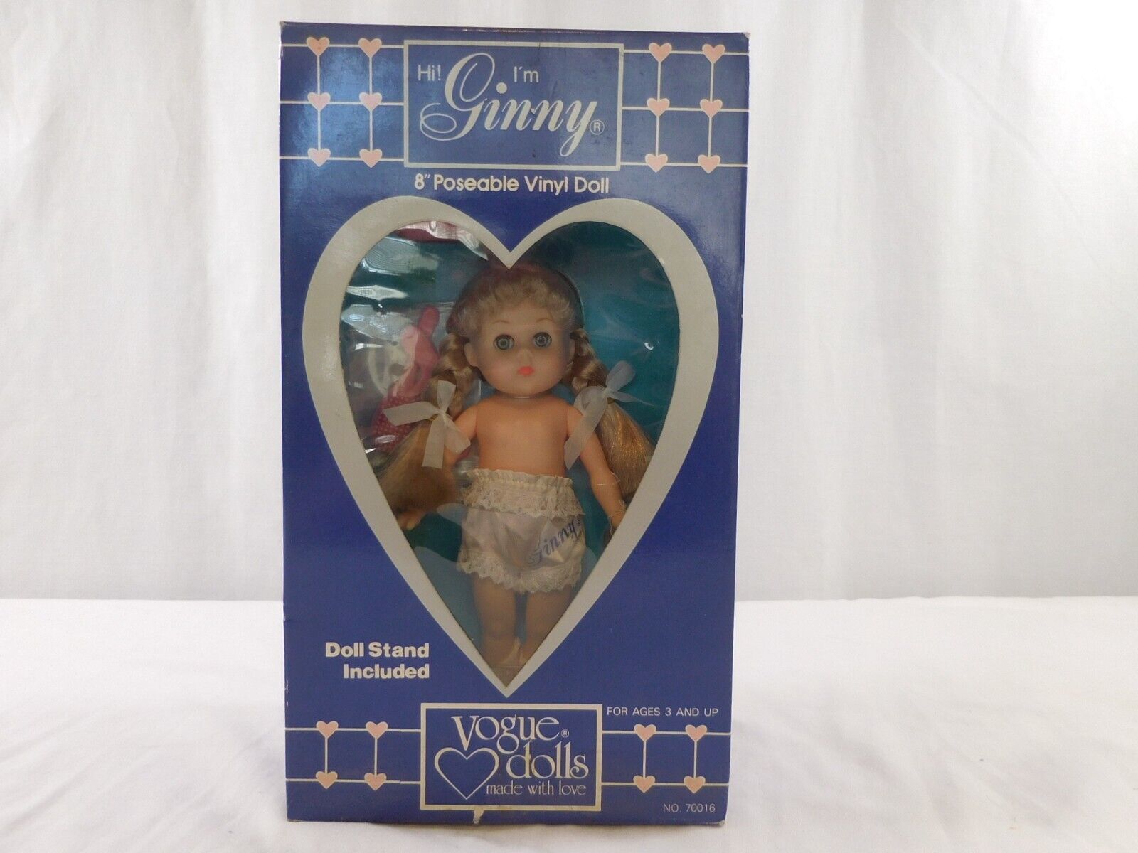 Vintage Ginny Vogue Doll 8” NEW in Box Posable Stand 1984 #70016 Hi I'm Ginny - $12.90