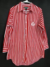 Lauren Ralph Lauren SKU 7734 Mens Red and White Striped Button Down Shir... - £24.27 GBP