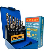 5% Cobalt Drill Bit Set (1/16-3/8 Inch, 21Pcs) For Stainless Steel, Hard... - $58.90 CAD