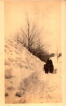 Azo 1914-1918 Real Picture POSTCARD- Horse And Wagon In The Snow BK45 - £5.45 GBP