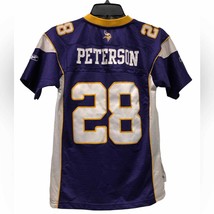 Minnesota Vikings Reebok On Field Adrian Peterson #28 Nfl Jersey Youth Medium - £28.24 GBP