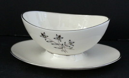 Lenox Princess China X-516 Gravy Boat w/ Attached Under plate ~ 1958 ~ Excellent - £71.84 GBP