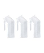 3 Pcs - Male Urinal Urine Pee Bottle With Cover Lid 1 Quart, 1000 mL - $11.75