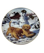 Hamilton Collection Golden Retrievers &quot;Hiding the Evidence&quot; Plate No. 1882A - $278.12 MXN