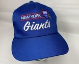 VTG NY New York Giants Hat Corduroy NFL Blue Snapback American Needle Sc... - £26.12 GBP