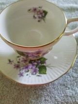 Vintage ~ Rosina ~ Teacup &amp; Saucer Set ~ Made in England ~ Floral Design  - $35.00
