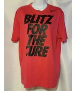 Preowned NIKE Blitz For The Cure Football Dri-Fit Pink Synthetic T-Shirt... - £15.41 GBP