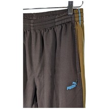 Mens Brown Puma Sweatpants Size Medium Track Pants Light Blue Sweats 30x... - $29.21