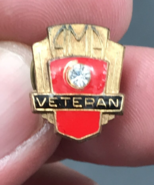 Vintage AMA Veteran Membership American Motorcycle Association Enamel Pin - £9.62 GBP