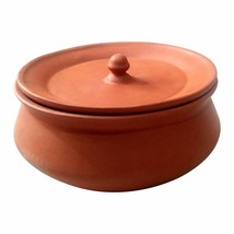 Handmade Clay Handi for Cooking-Clay Handi-MItti Handi-Curd Pot -1Ltr - £54.22 GBP