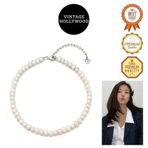 [Vintage Hollywood] Natural Pearl Necklace Korean Jewelry Noje, Blackpink Jennie - £98.36 GBP