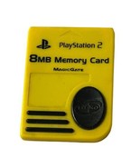 Official Genuine OEM Sony PlayStation 2 PS2 Memory Card Yellow 8MB - €10,75 EUR