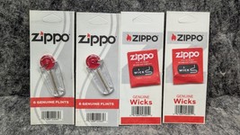 Authentic Zippo Replacement 2 x Lighter Flints 2 x Wicks - $109.57 MXN