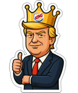 STICKER DAD - Trump King 1023 Funny Full Color Printed Sticker (Size: 5&quot;) - $6.88 CAD