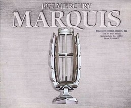 ORIGINAL Vintage 1977 Mercury Marquis Sales Brochure Book - $29.69