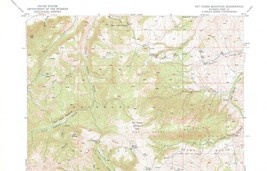 Pat O&#39;Hara Mountain Quadrangle Wyoming 1949 Map Vintage USGS 15 Minute Topo - £12.69 GBP