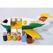Vintage Fisher Price Little People 182 Play Family Jetliner Complete &amp; B... - £59.27 GBP