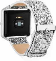Leather Flash Glitter Bling Replacement Band Strap for Fitbit Blaze Smart Watch - £29.10 GBP