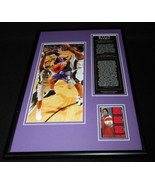 Steve Nash Framed 12x18 Game Used Warmup &amp; Photo Display Suns - £54.36 GBP