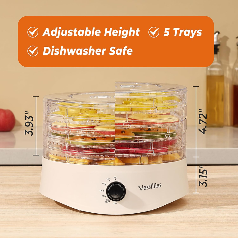 Food Dehydrator Dryer - Dehydrator for Healthy Food, Meat, Jerky, Fruit, Vegetab Item image 3