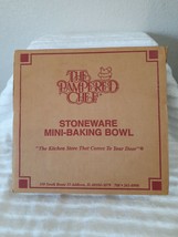 Pampered Chef Stoneware Mini Baking Bowl 3.5&quot;  X 9&quot; - $24.95