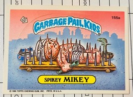Garbage Pail KIDS SeRiEs FOUR : (155/a) spikey MIKEY ViNtAgE MINT Condition - $337.07 MXN