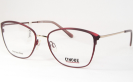 Cinque Por Vistan 11076 2 Burdeos / Oro Único Gafas 54-17-140mm Alemania - $95.97