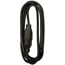 Master Electrician 02211ME 10-Feet Round Vinyl Extension Cord, Black - £19.72 GBP