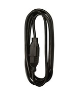 Master Electrician 02211ME 10-Feet Round Vinyl Extension Cord, Black - £19.68 GBP