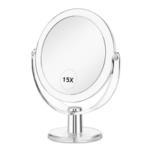 Vanity Mirror Makeup Mirror with Stand, 1X/15X Magnification Double Side... - $19.56