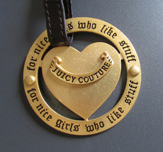 Juicy Couture Purse Charm Key fob Metal For Nice Girls Who Like Stuff Vi... - £22.30 GBP