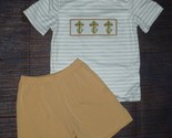 NEW Boutique Easter Cross Boys Shorts Outfit Set - £13.36 GBP