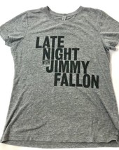 LATE NIGHT WITH JIMMY FALLON Official NBC Gray Women&#39;s T-Shirt Size XL - £11.65 GBP