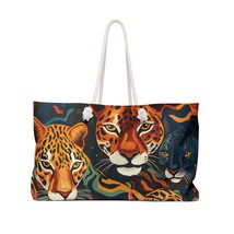 Personalised/Non-Personalised Weekender Bag, Wild Animals, Leopards, awd-321 - £38.55 GBP